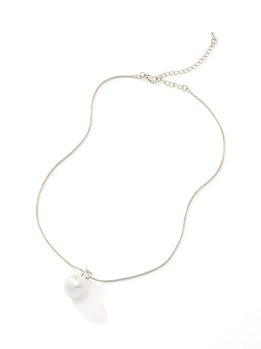 Drop Pearl Slinky Necklace