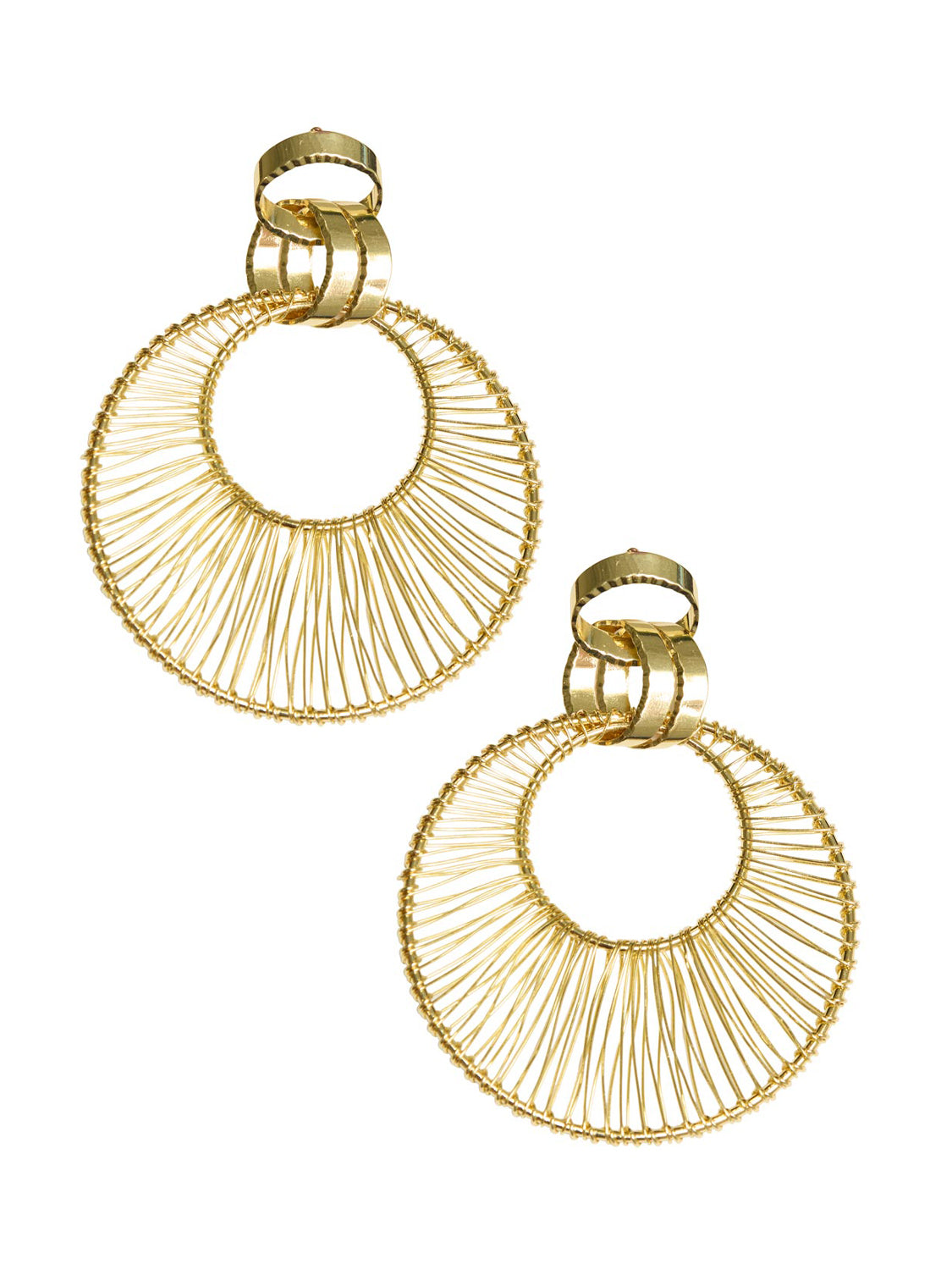 Statement Wire Hoop Earrings