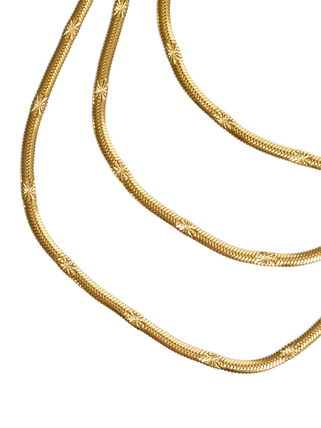 3-Layer Hammered Necklace