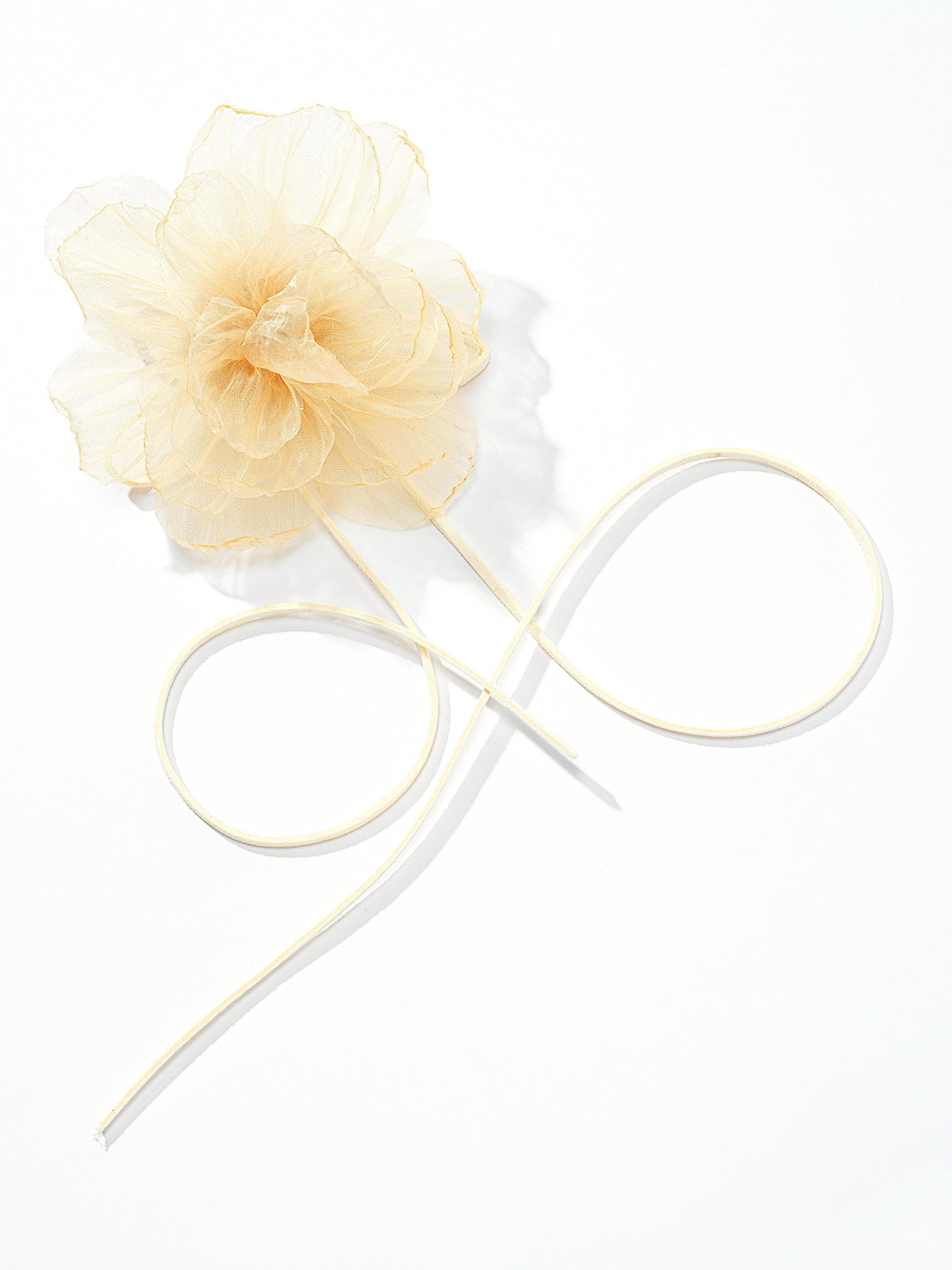 Oversized Organza Flower Choker